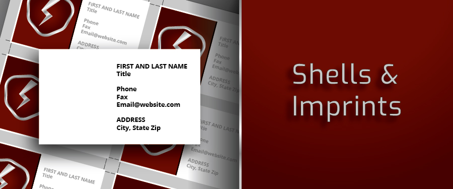 Shells & Imprint Business Cards